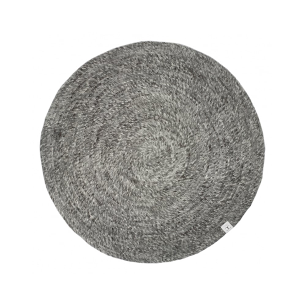 Classic Collection Merino Rug round Granite, 200 cm