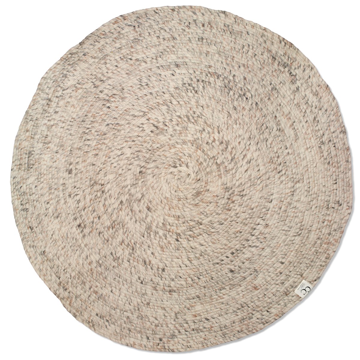 Classic Collection Merino wool carpet round Ø160 cm beige