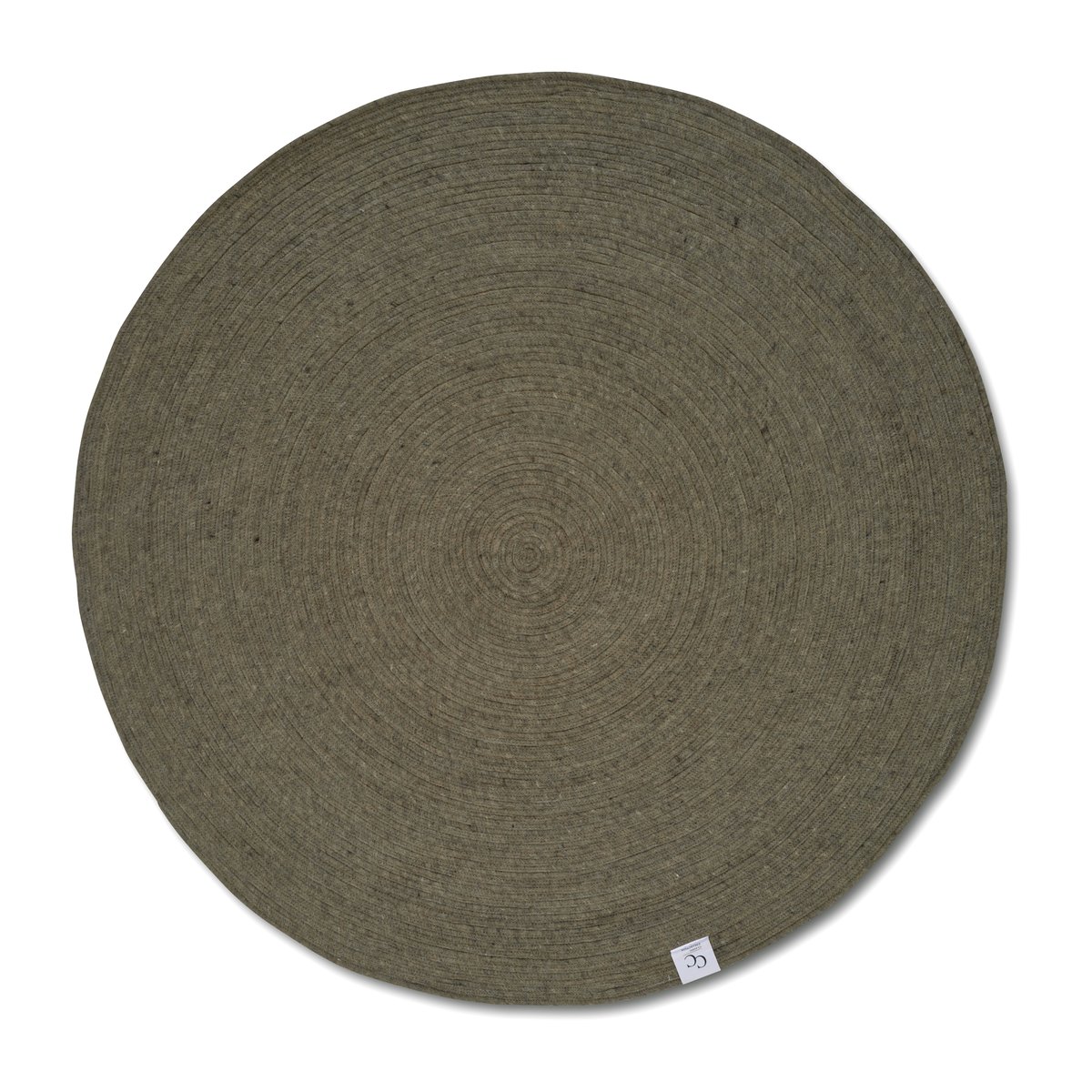 Classic Collection Merino wool carpet round Ø160 cm Dark green