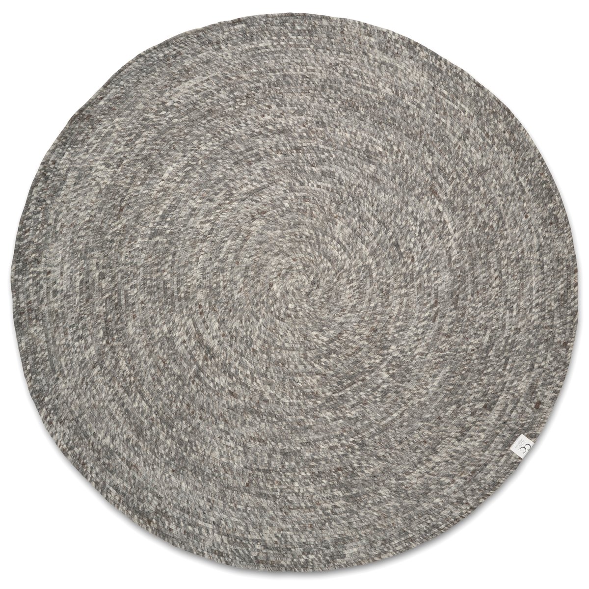 Classic Collection Merino wool carpet round Ø160 cm grey