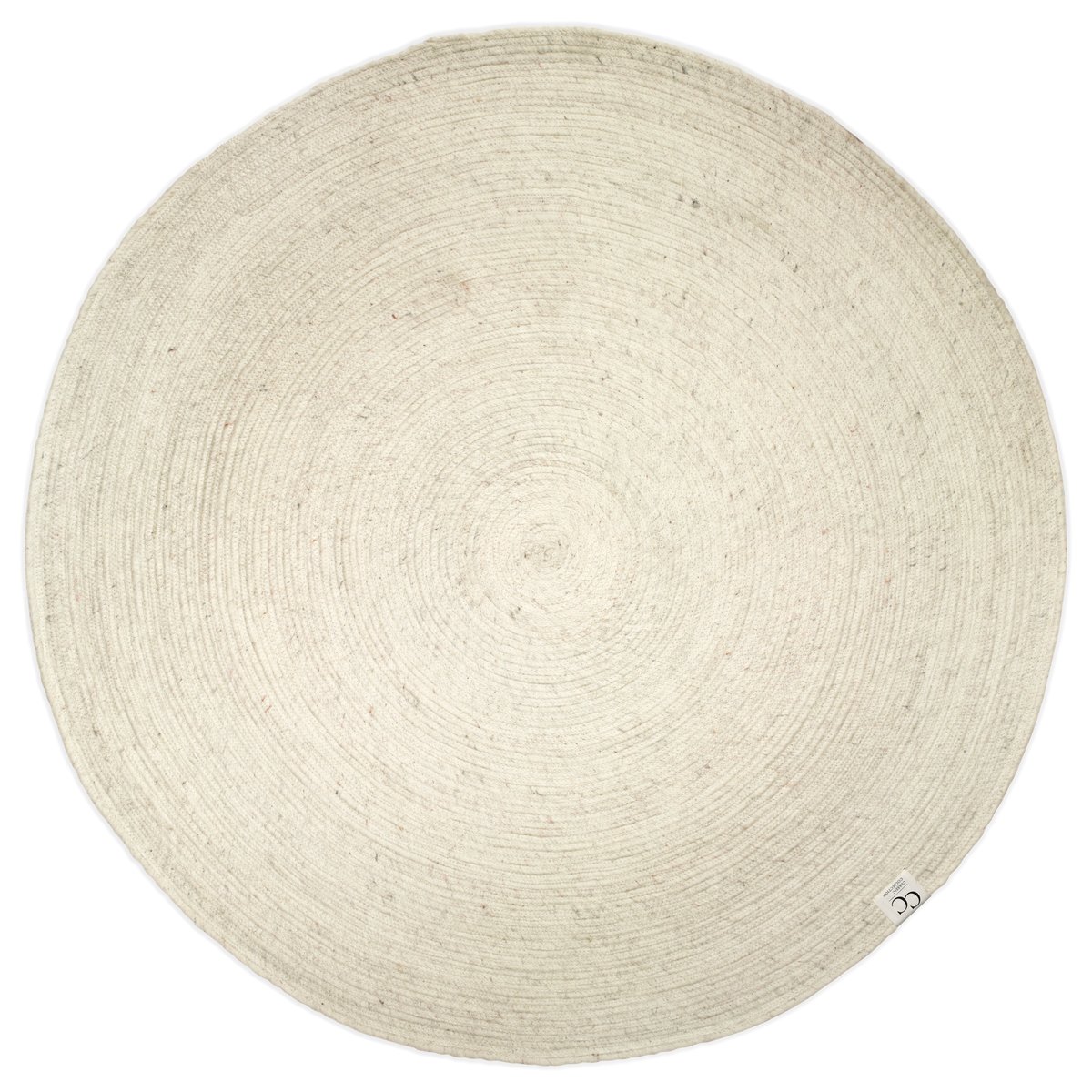 Classic Collection Merino wool carpet round Ø160 cm white