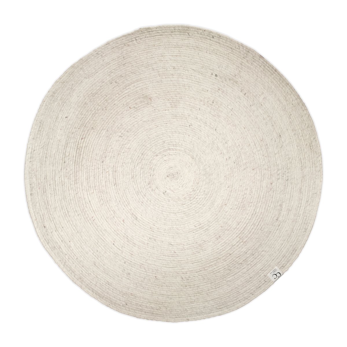 Classic Collection Merino wool carpet round Ø200 cm white