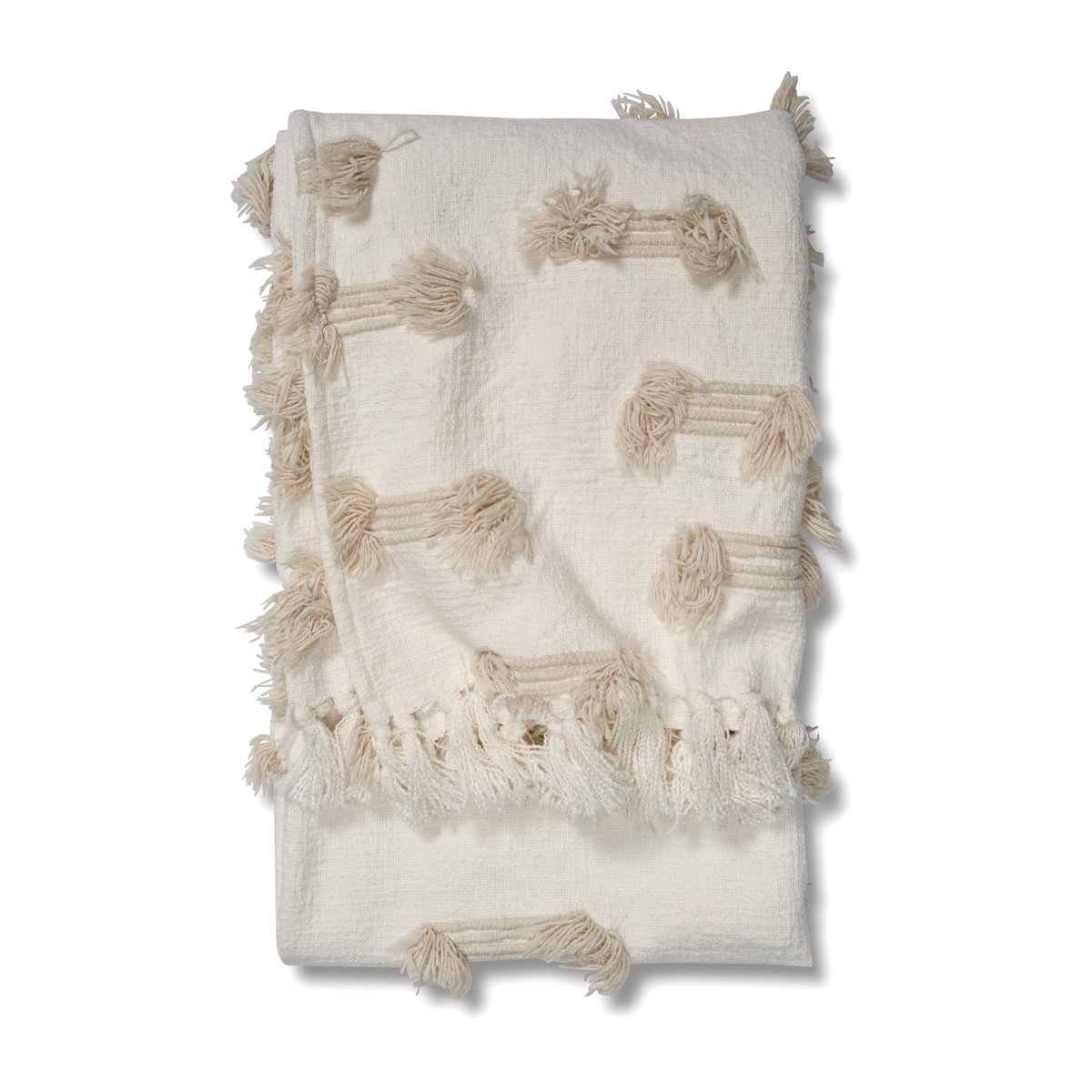 Classic Collection Rope cotton throw 130x170 cm Birch