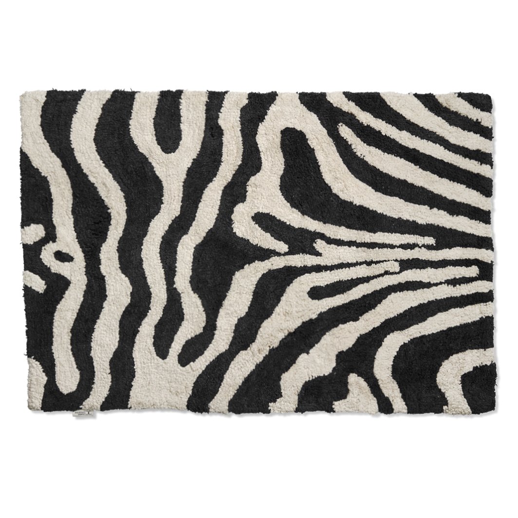 Classic Collection Zebra bathroom mat 60x90 cm black and white