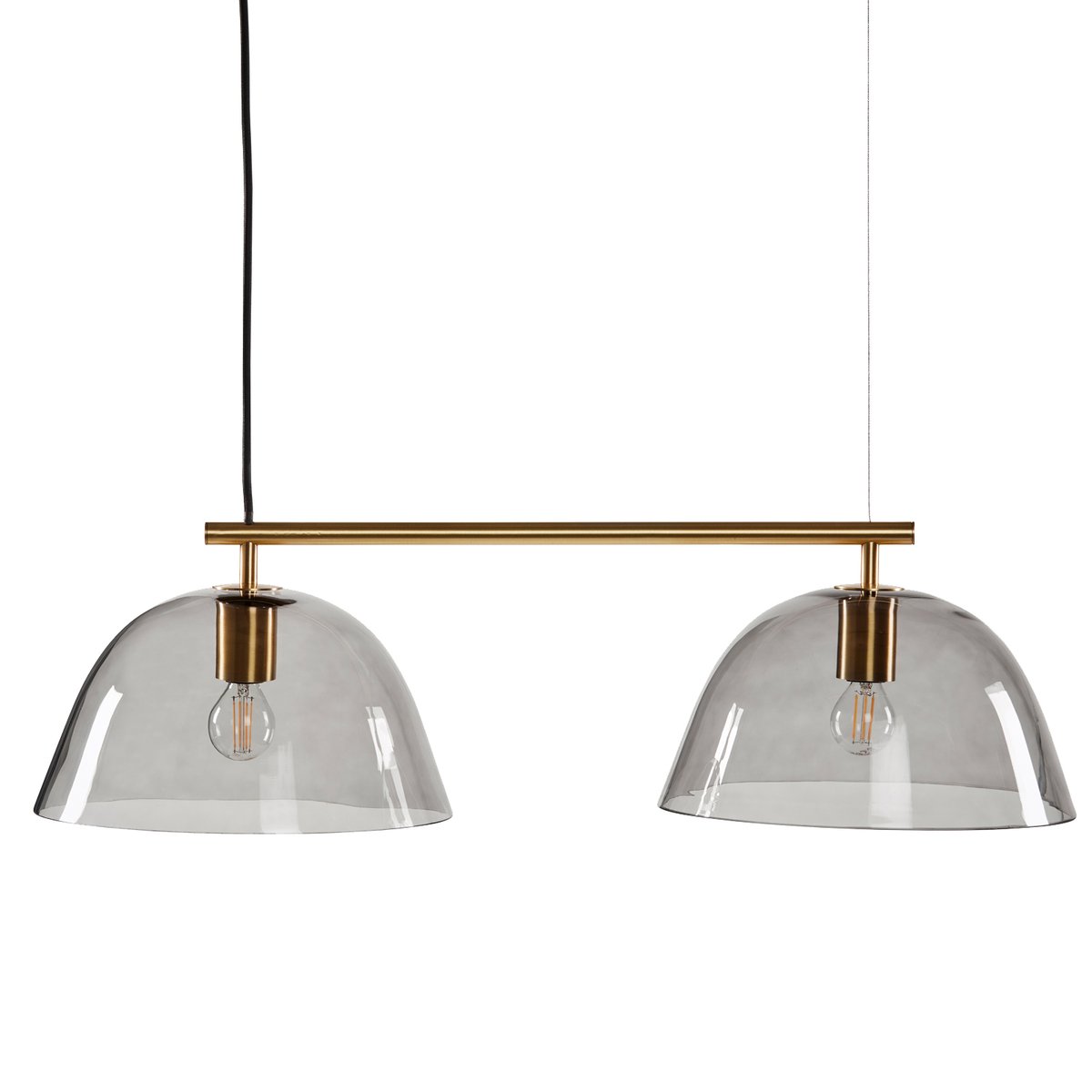 CO Bankeryd Wendo 70 ceiling lamp smoke-coloured glass Brass finish