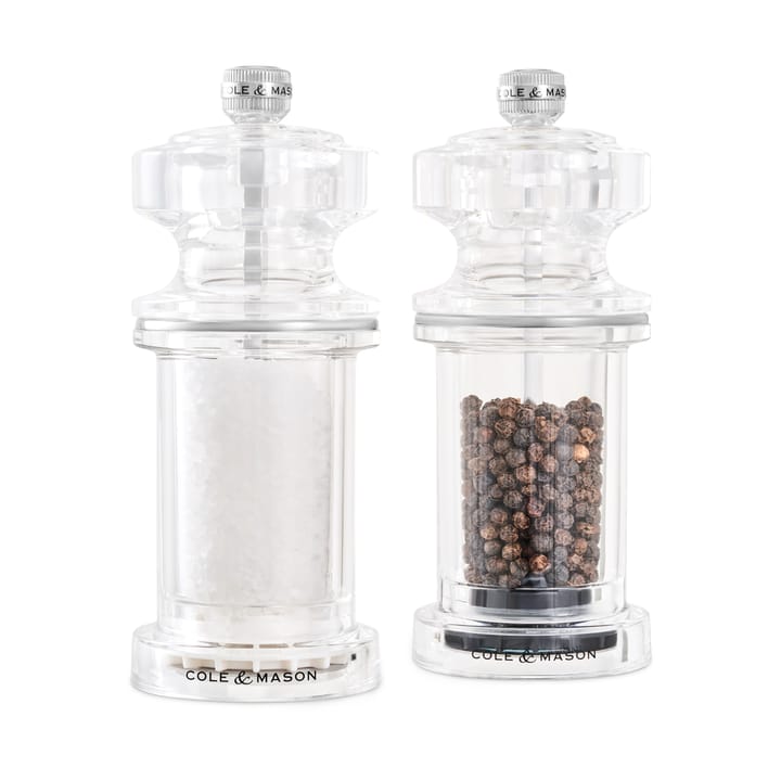 Cole & Mason 605 salt and pepper grinder set 14.4 cm - Clear - Cole & Mason