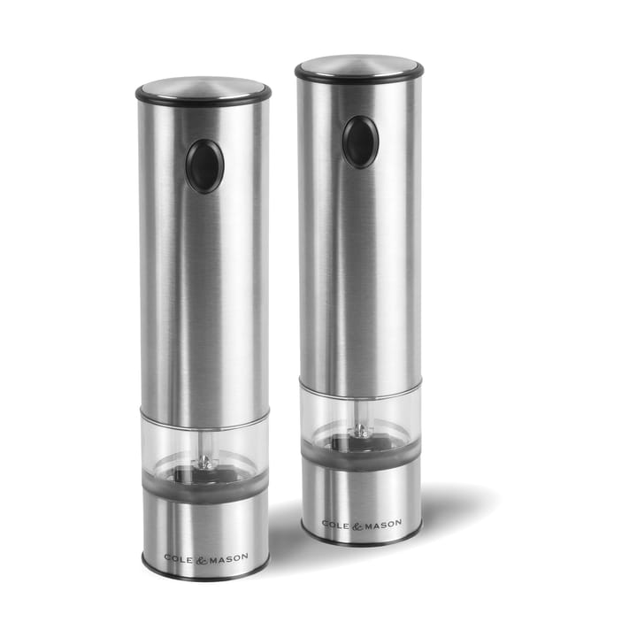 Cole & Mason Electric Salt & Pepper Grinder 21 cm - Clear - Cole & Mason