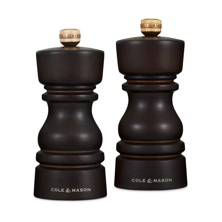 London Salt and Pepper Mill Set 13 cm - Chocolate - Cole & Mason