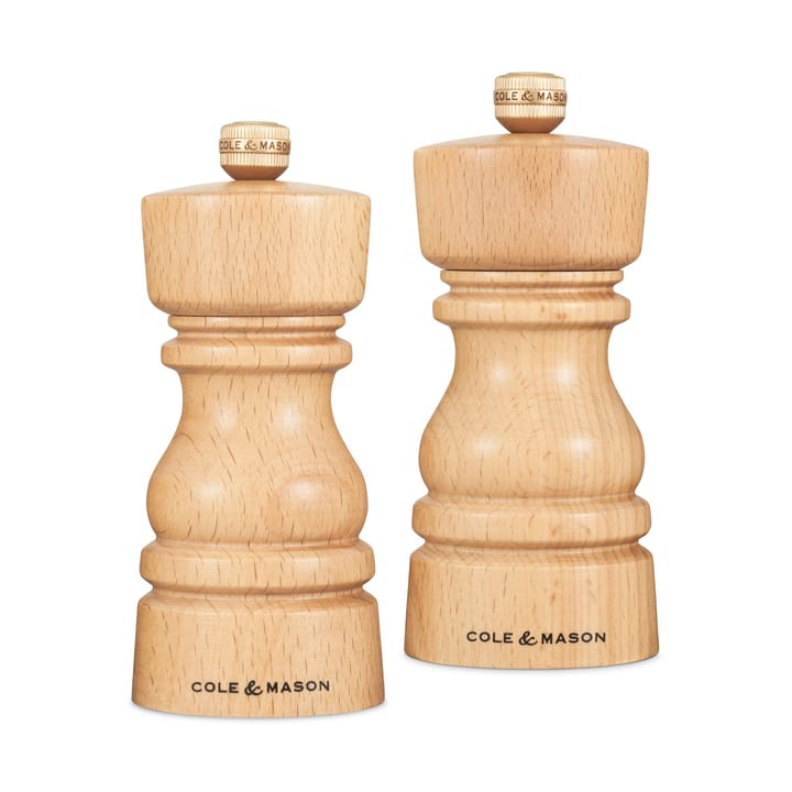 London Salt and Pepper Mill Set 13 cm - Natural - Cole & Mason