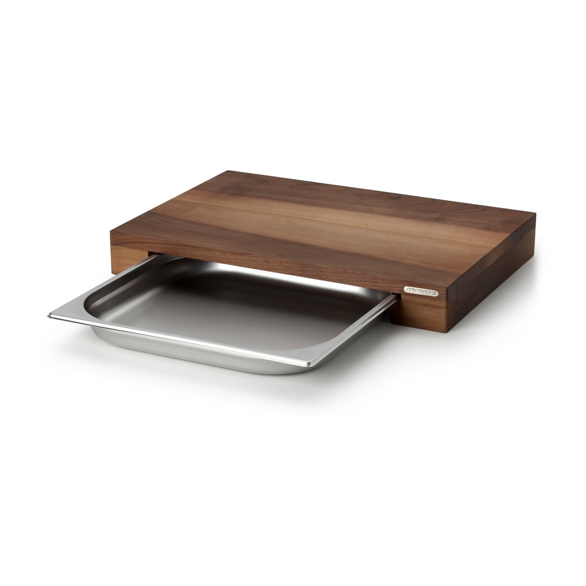 Continenta Cutting board walnut with 1 tray 27x39 cm