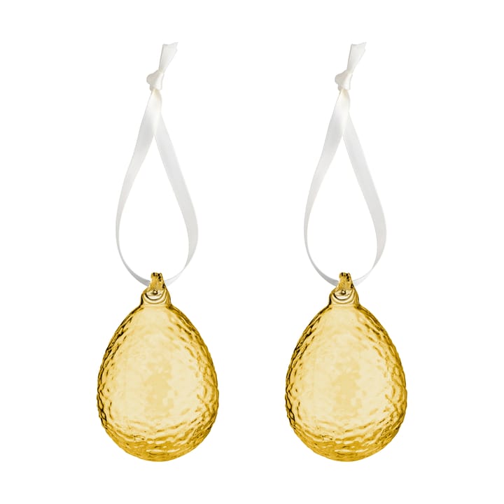 Gry egg Easter pendant 2-pack - Honey - Cooee Design