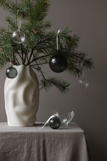 Gry Marble Christmas bauble Ø5 cm 4-pack - Clear - Cooee Design