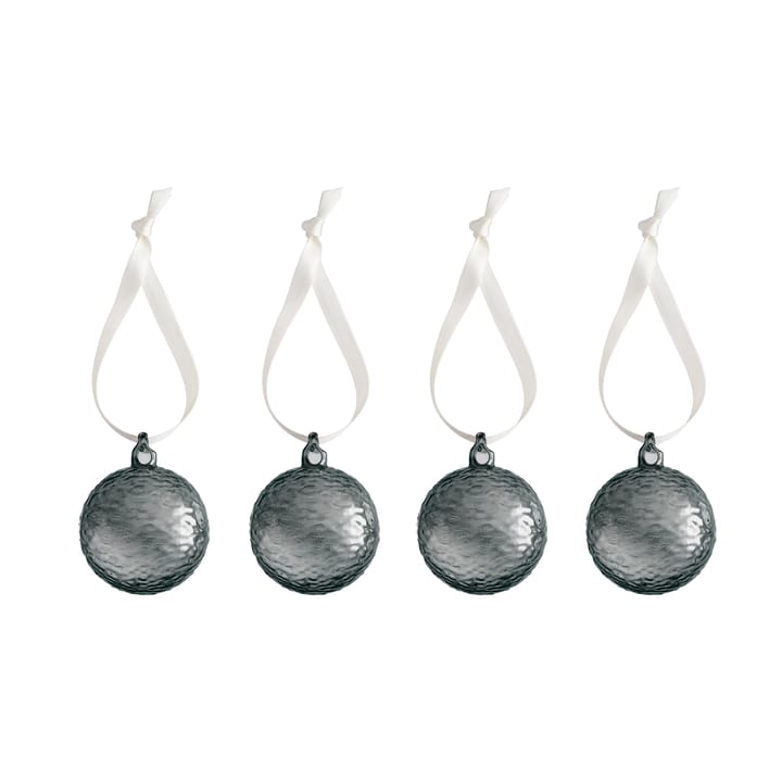 Gry Marble Christmas bauble Ø5 cm 4-pack, Smoke Cooee Design