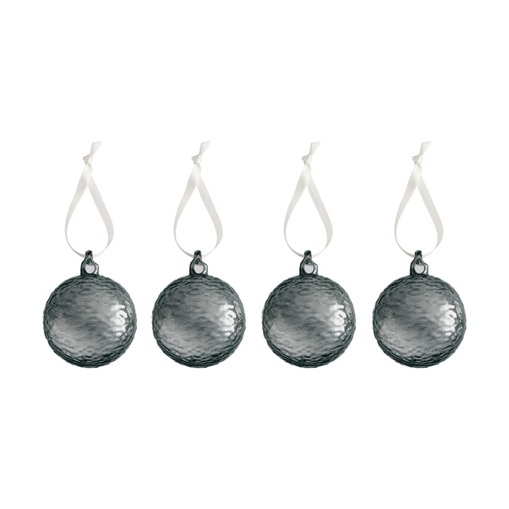 Gry Marble Christmas bauble Ø8 cm - Smoke - Cooee Design