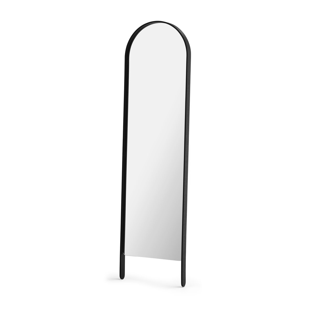 Cooee Design Woody floor mirror 164.2x46x5 cm Black stained oak