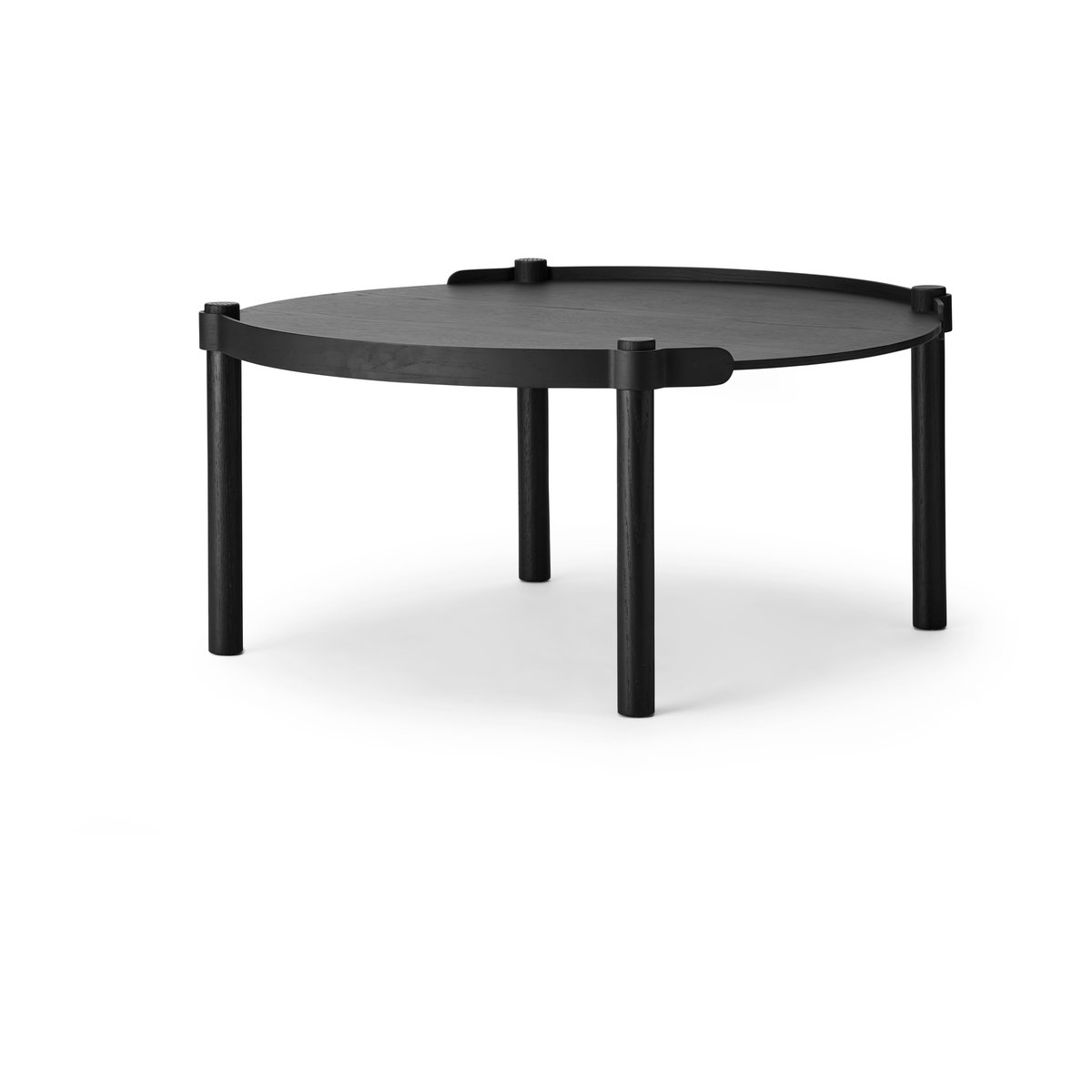 Cooee Design Woody table Ø80 cm Black stained oak