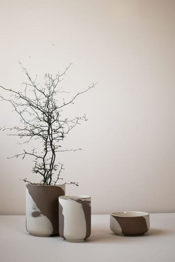 Calm flowerpot L - Brown-Beige - DBKD