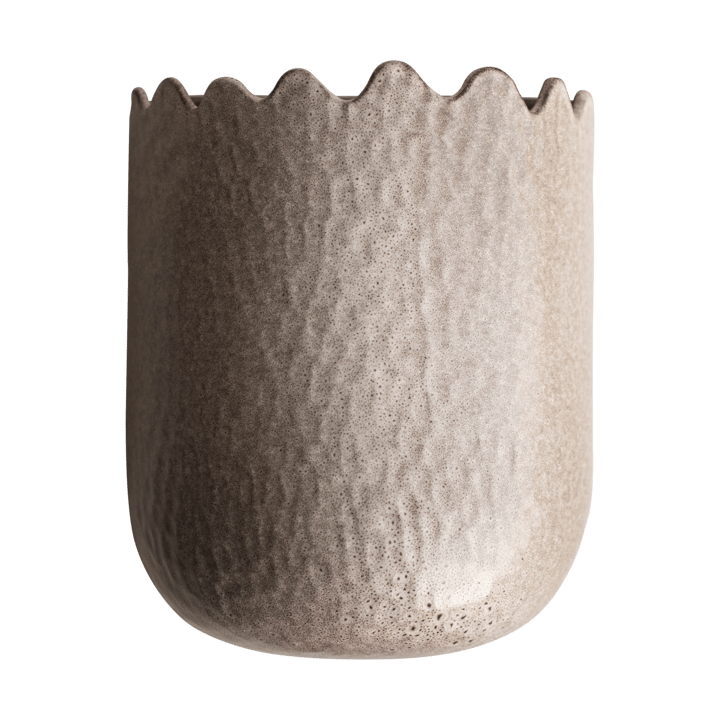 Flowery wall pot 24 cm - Beige - DBKD