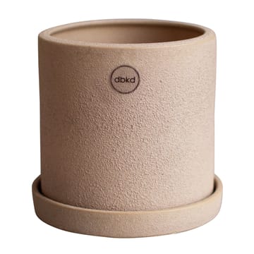 Grow flower pot Ø13 cm with saucer - Sand - DBKD