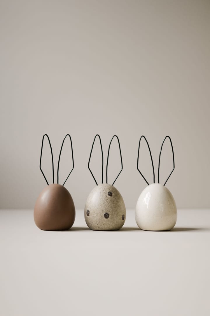 Hare Easter decoration H18 cm, Beige dot DBKD