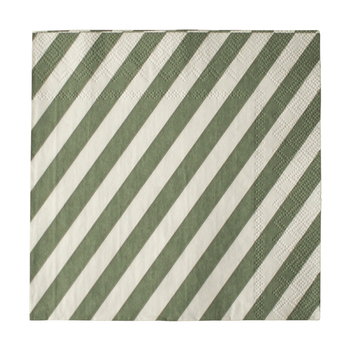 DBKD Stripe paper napkin 33x33 cm 20-pack Green | Scandinavian Design | Paper napkins | Green