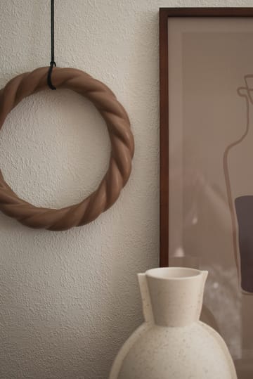 Twine wreath Ø27 cm - Nougat - DBKD