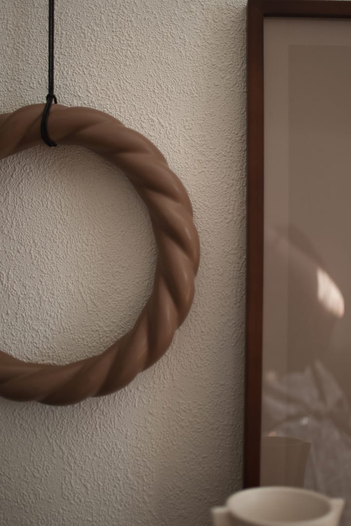 Twine wreath Ø27 cm - Nougat - DBKD