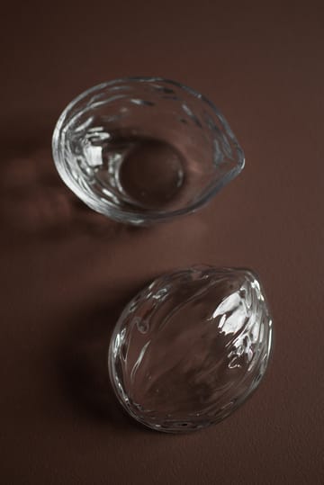 Walnut bowl with lid - Clear - DBKD