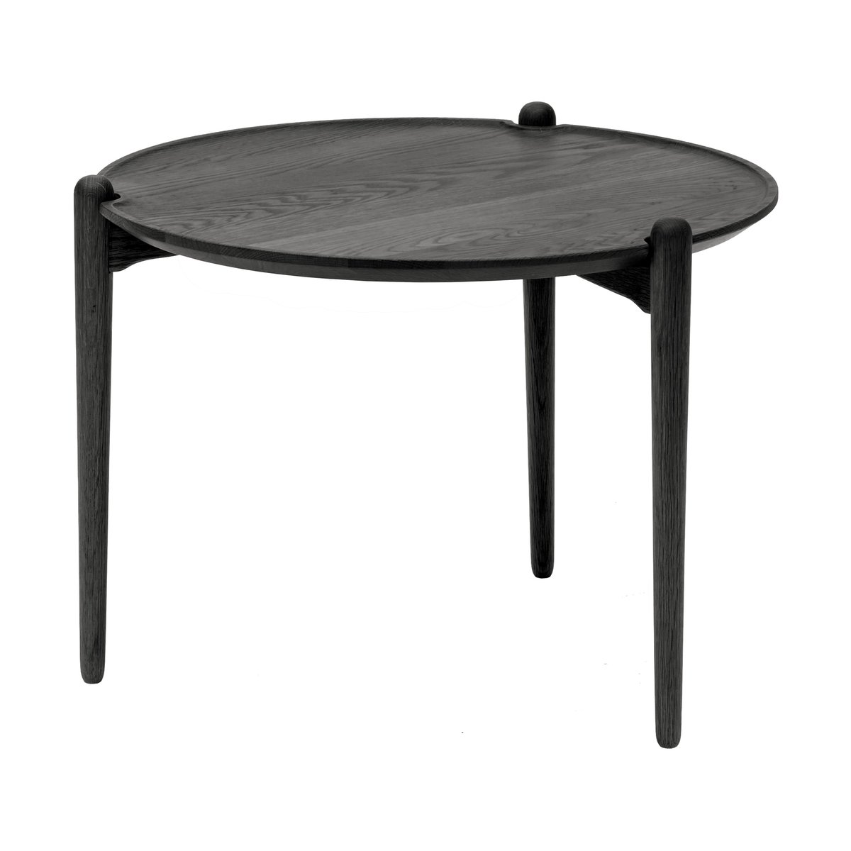 Design House Stockholm Aria coffee table high 46 cm Black oak