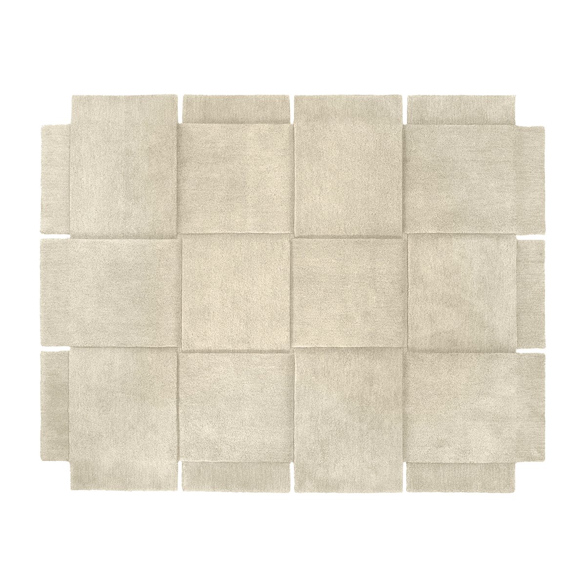 Design House Stockholm Basket Rug  Beige 185x240 cm