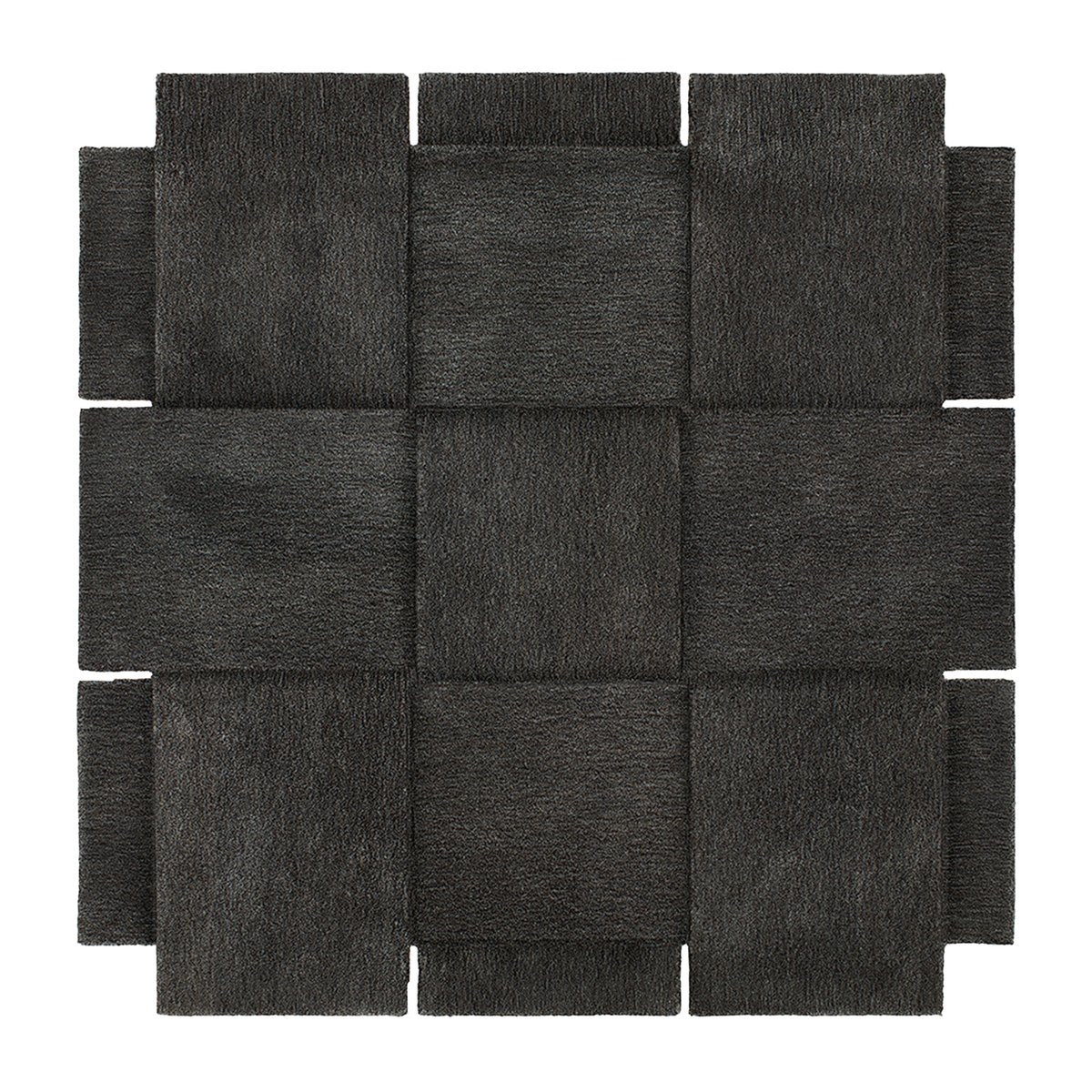 Design House Stockholm Basket rug, dark grey 180x180 cm