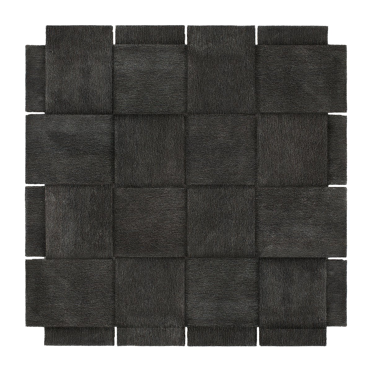 Design House Stockholm Basket rug, dark grey 245x245 cm