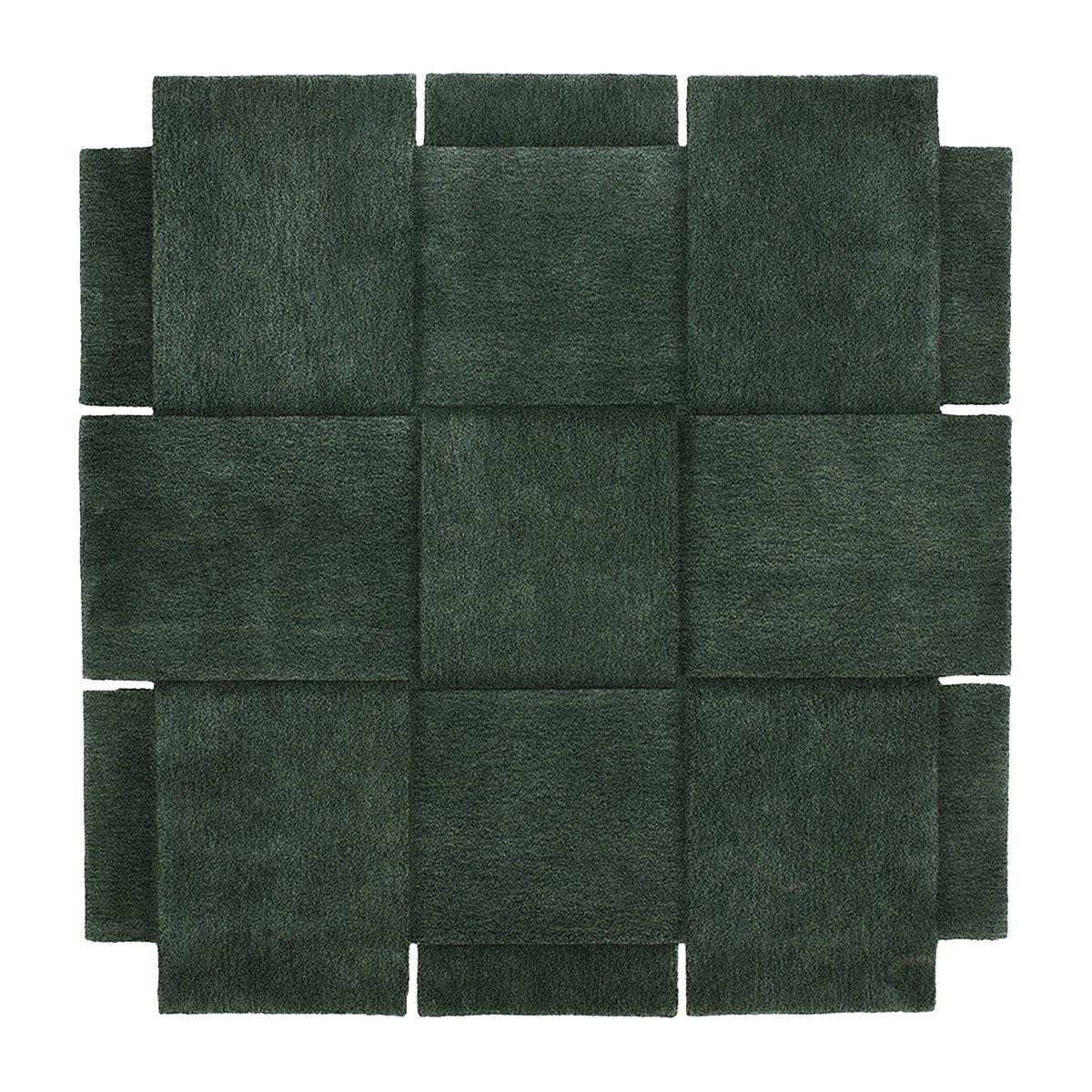 Design House Stockholm Basket rug, green 180x180 cm