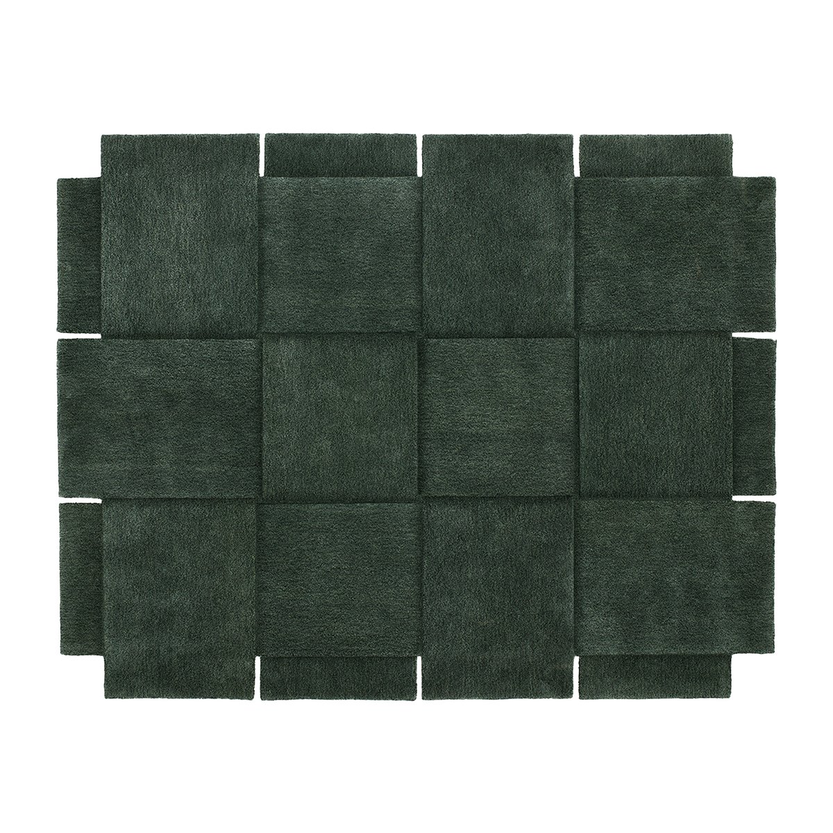 Design House Stockholm Basket rug, green 185x240 cm