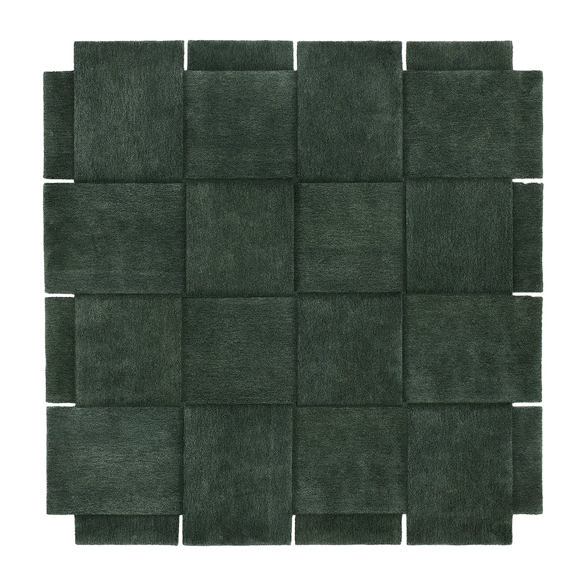 Design House Stockholm Basket rug, green 245x245 cm