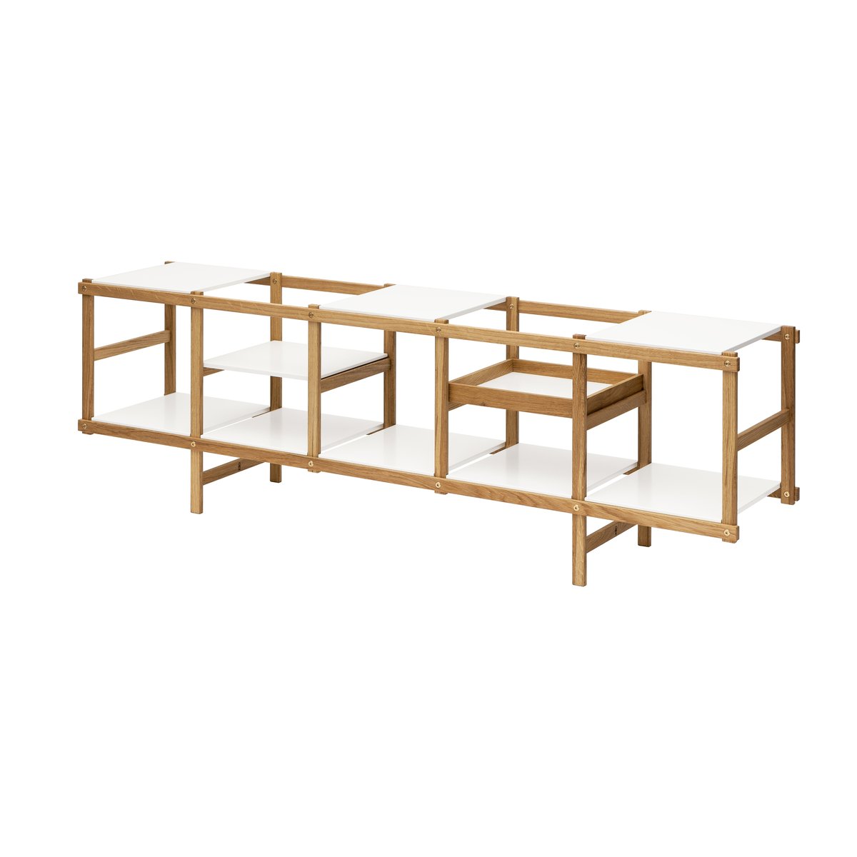 Design House Stockholm Frame shelf low Oak-white