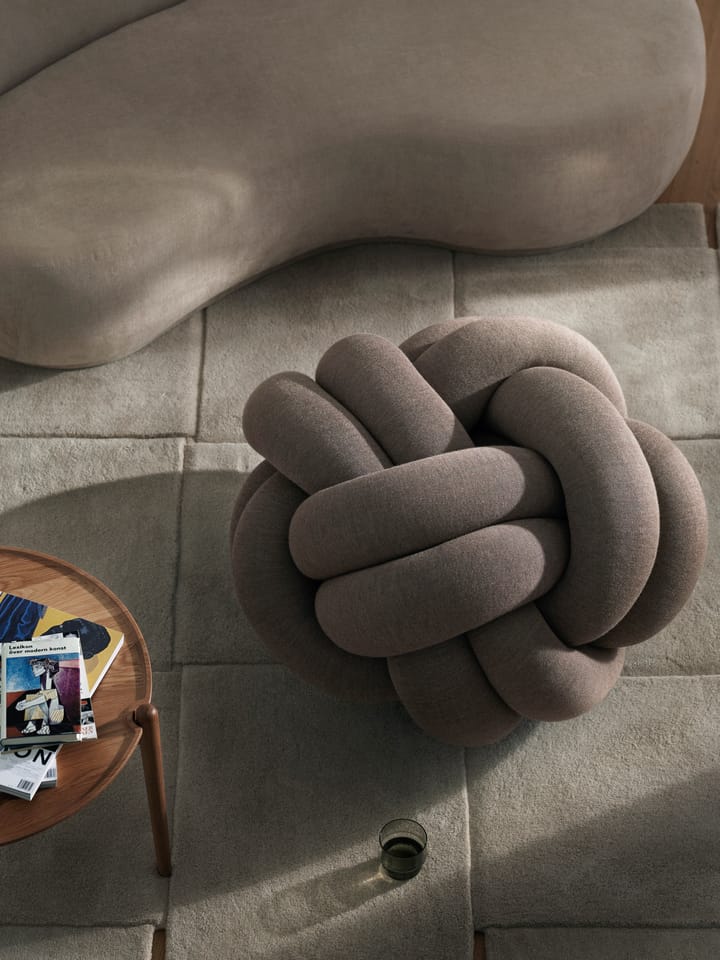 Knot cushion XL, Brown Design House Stockholm