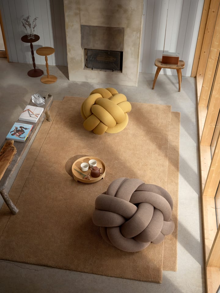 Knot cushion XL, Brown Design House Stockholm