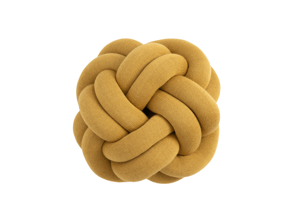 Design House Stockholm Knot cushion yellow