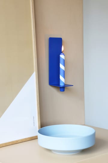 Cosy up wall-mounted candlestick 25 cm - Cobalt - Design Letters