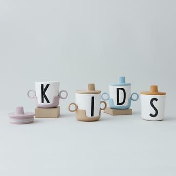 Design Letters beak lid to melamine cup - Mustard - Design Letters