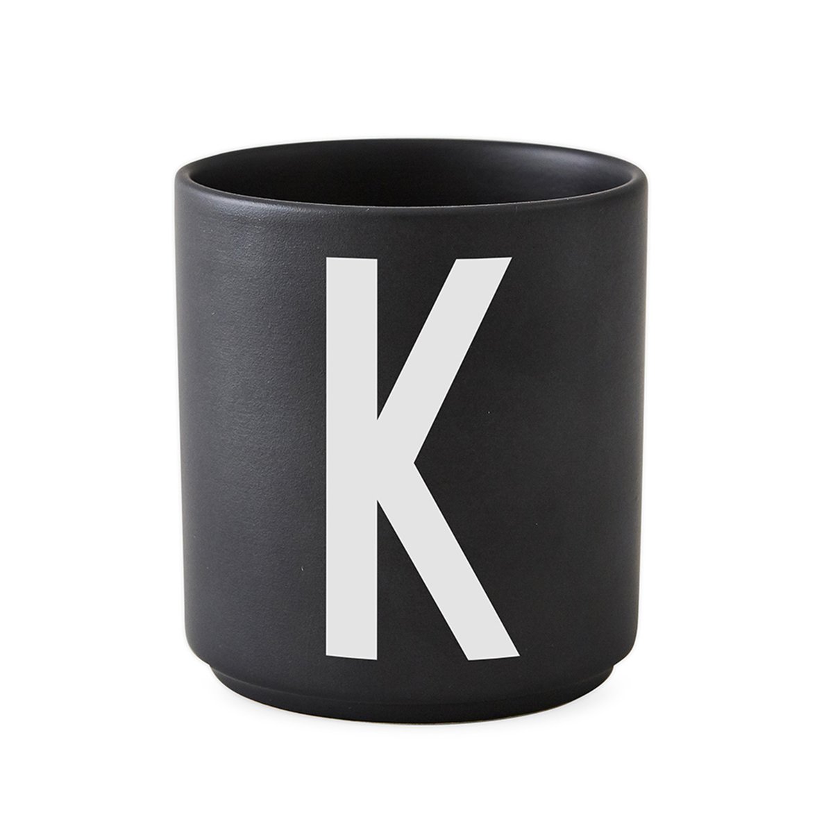 Design Letters Design Letters cup black K | Scandinavian Design | Coffee cups | Black