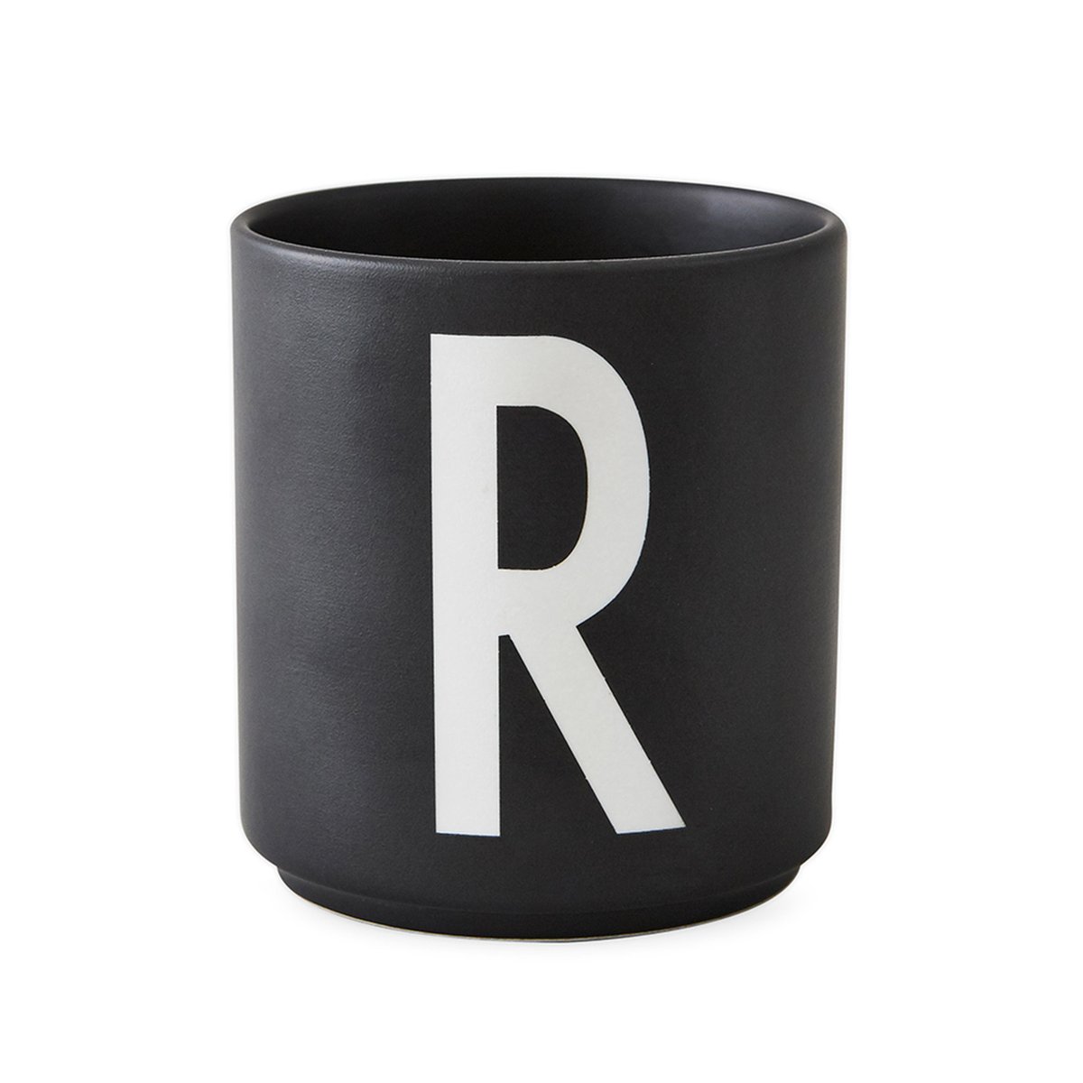 Design Letters Design Letters cup black R | Scandinavian Design | Coffee cups | Black