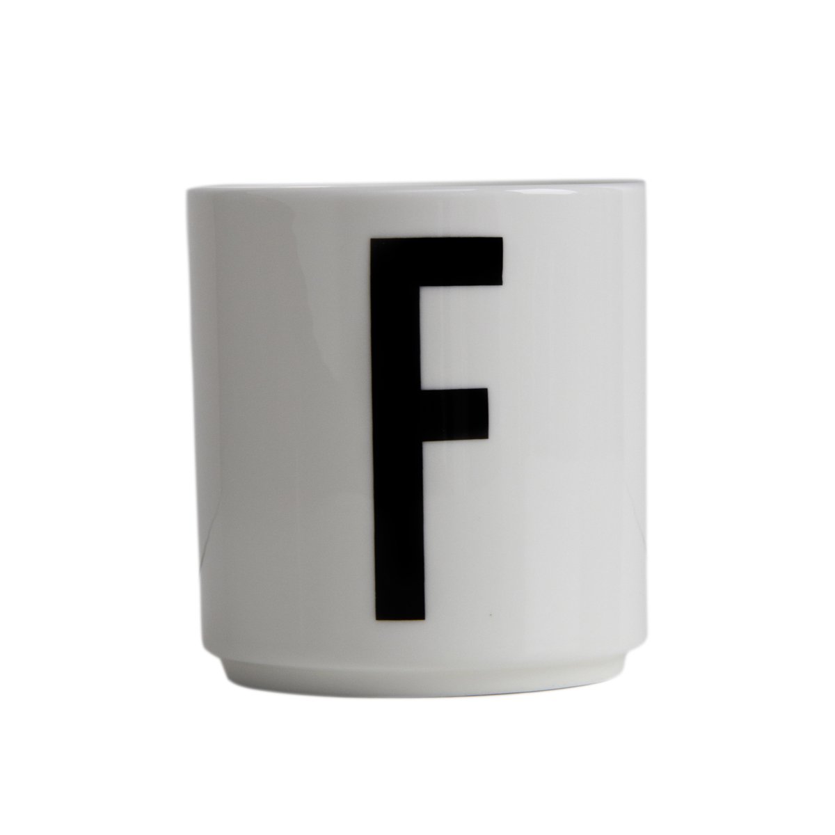 Design Letters Design Letters cup F | Scandinavian Design | Coffee cups | White