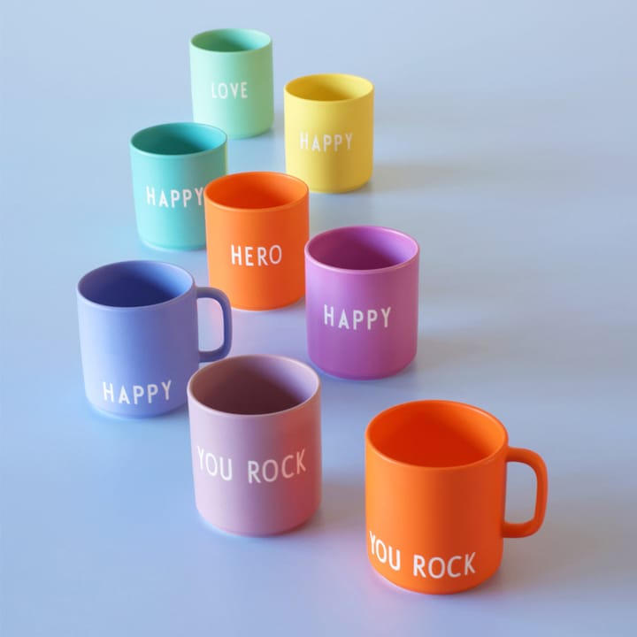 Design Letters favourite cup with handle 25 cl, Orange Design Letters