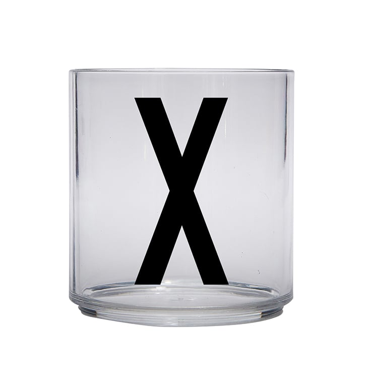 Design Letters Design Letters Kids glass X | Scandinavian Design | Drinking glasses & tumblers | Transparent