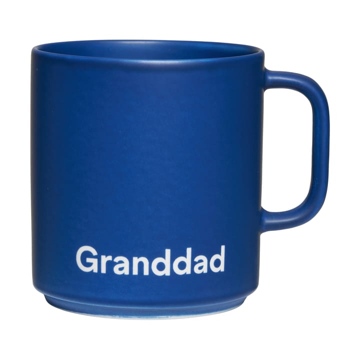 Design Letters VIP favourite cup with handle 25 cl - Granddad-midnight blue - Design Letters