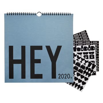 Design Letters wall calendar 2020 - Blue - Design Letters