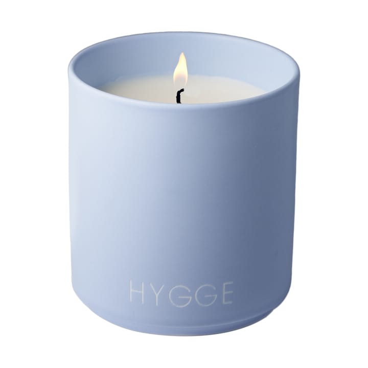 Scented candle large Ø8 cm, Hygge-blue Design Letters