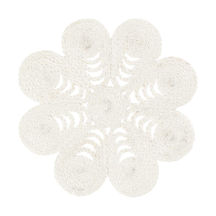 Elin placemat anemone Ø40 cm - White - Dixie